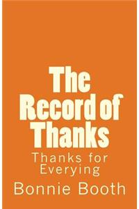 The Record of Thanks