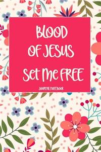 Blood of Jesus Set Me Free Journal Notebook