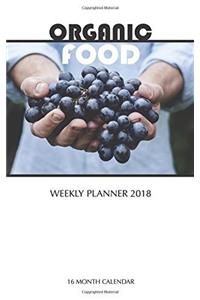 Organic Food Weekly Planner 2018