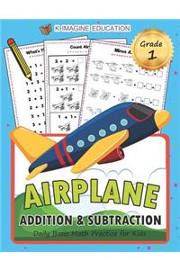 Airplane Addition and Subtraction Grade 1