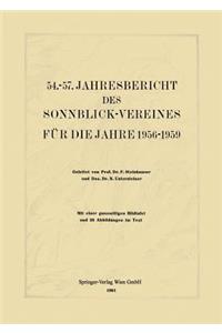 54.-57. Jahresbericht Des Sonnblick-Vereines Für Die Jahre 1956-1959