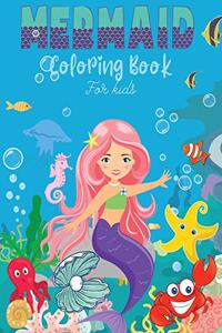 Mermaid Coloring Book For Kids