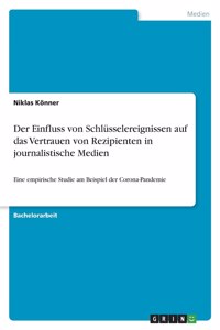 Einfluss von Schlüsselereignissen auf das Vertrauen von Rezipienten in journalistische Medien