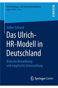Das Ulrich-HR-Modell in Deutschland