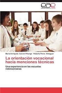 Orientacion Vocacional Hacia Menciones Tecnicas