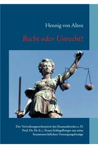 Recht oder Unrecht?