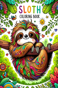 Sloth Coloring Book