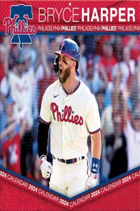 Philadelphia Phillies Bryce Harper 2024 12x12 Player Wall Calendar