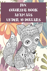 Animals Coloring Book - Under 10 Dollars - Fox