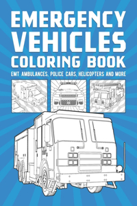 Emergency Vehicles Coloring Book