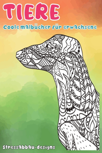Coole Malbücher für Erwachsene - Stressabbau-Designs - Tiere