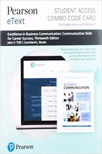 Pearson Etext for Excellence in Business Communication -- Combo Access Card
