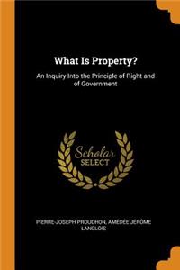 What Is Property?