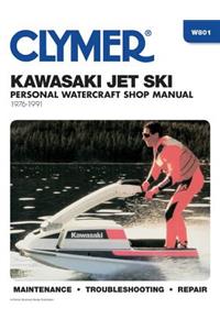 Clymer Kawasaki Jet Ski Personal Watercraft Shop Manual, 1976-1991