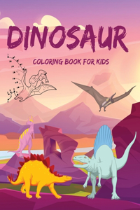 Dinosaur Dot to Dot Coloring Book for Kids Ages 4-8