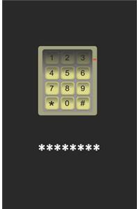 Internet Password Record Notebook