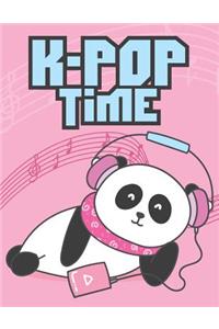 K-POP Time 8.5 x 11 Notebook