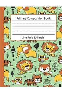 Primary Composition Book Line Rule 3/4 inch