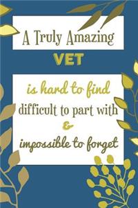 A Truly Amazing Vet Is Hard To Find Difficult To Part With & Impossible To Forget