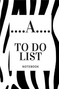 ....A.....To do list note book