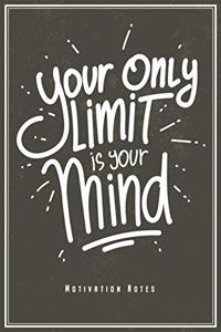 Your Only Limit Is Your Mind - Motivation Notes
