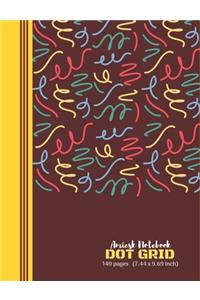 Amiesk Notebook - Dot Grid Notebook - 140 pages (7.44 x 9.69 inch)