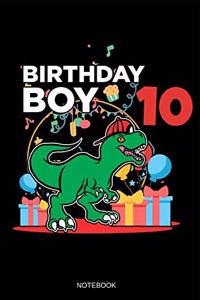 Birthday Boy 10 Notebook