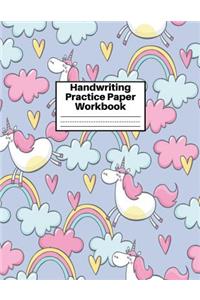 Handwriting Practice Paper Workbook