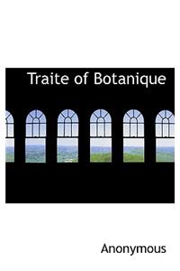 Traite of Botanique
