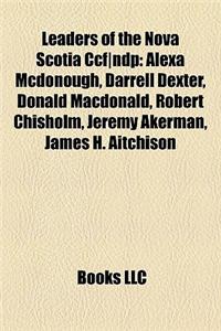 Leaders of the Nova Scotia Ccf-Ndp