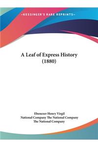 A Leaf of Express History (1880)