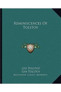 Reminiscences Of Tolstoy