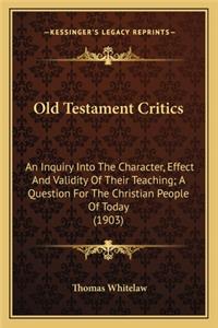 Old Testament Critics