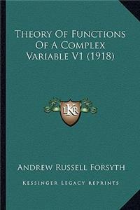 Theory of Functions of a Complex Variable V1 (1918)