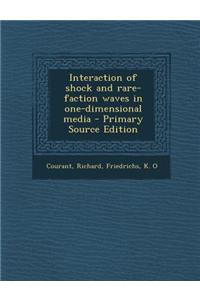 Interaction of Shock and Rare-Faction Waves in One-Dimensional Media - Primary Source Edition