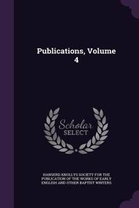 Publications, Volume 4