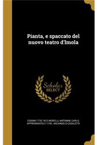 Pianta, e spaccato del nuovo teatro d'Imola