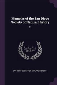 Memoirs of the San Diego Society of Natural History