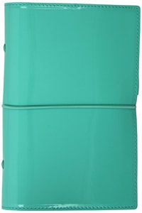 Filofax Personal Domino Patent turquoise organiser