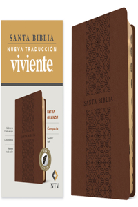 Santa Biblia Ntv, Edición Compacta, Letra Grande (Sentipiel, Café, Índice, Letra Roja)