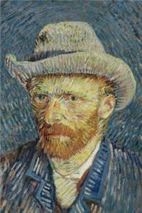 Self-Portrait with Grey Felt Hat, Vincent Van Gogh. Ruled Journal