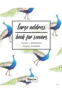 Large Address Book for Seniors