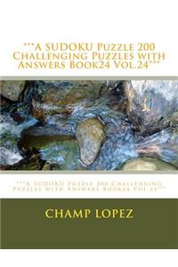 ***A SUDOKU Puzzle 200 Challenging Puzzles with Answers Book24 Vol.24***
