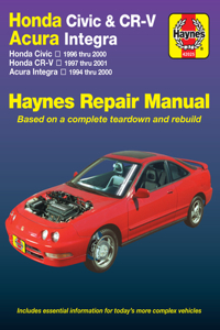 Honda Civic, Cr-V & Acura Integra 1994 Thru 2001 Haynes Repair Manual