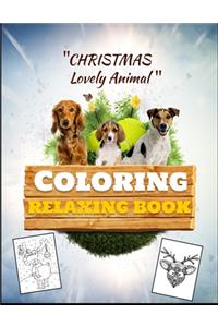 Christmas Lovely Animal Coloring relaxing Book