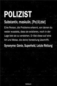 Polizist Notizbuch