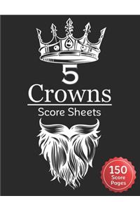 5 Crowns Score Sheets