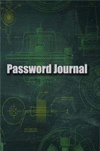 Personal Password Journal, Removable Cover Band for Security, An Organizer for All Your Passwords and Shit, Password Journal