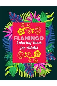 Flamingo Coloring Book for Adults