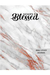 Simply Blessed Bible Study Journal